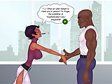 Black Cock Interview - Flash funny game sex: Sexy yournalist, who interviews you makes handjob and blowjob for you!ONly push the buttons!