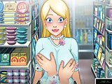 Fuck in mini market - Adult anime flash game sex: Talk blonde shopgirl to make love in mini-market. Take off her skirt, touch her everywhere and fuck 