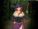 Witch hunt - Sexy witch is going to be totally screwed by one lucky zombie she came upon in the woods. Click circles appearing on the screen!