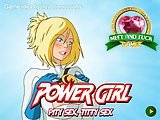 Power Girl: Pity Sex, Titty Sex. Power girl rewards a geeky guy who tried to stand up against a mugger for her other identity despite his knee knockin