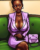 Ebony Threesome Cartoon - Uncensored Adult Comics Sex